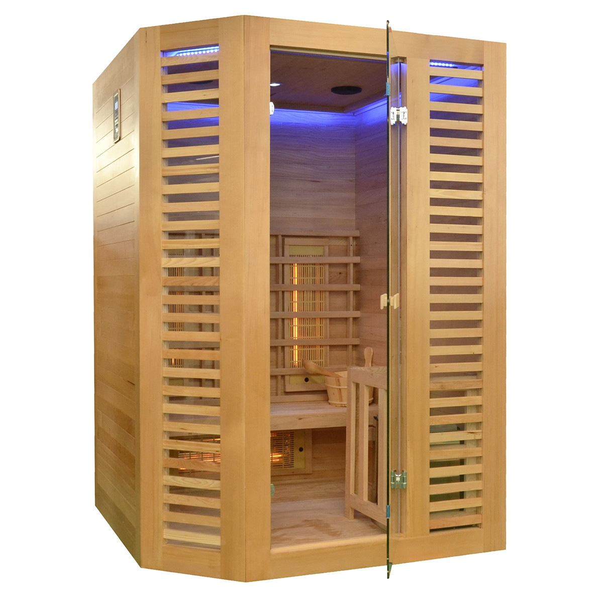 Sauna Infrarossi e Finlandese Hybrid Luxe 2/3 posti 140 x 140 cm, venethybrid, 2.890 €