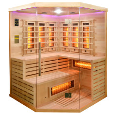 Sauna infrarossi Full Spectrum 4 posti angolare Mandala 150x150 cm, 8052675900811, 3.999 €