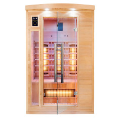 Sauna a raggi infrarossi al Quarzo 2 posi Timo 120x105 cm, 8052675900231, 2.599 €