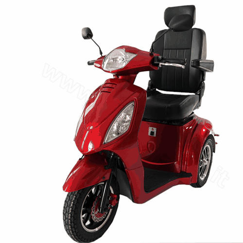scooter elettrico per disabili a 3 ruote Kometa Mediland Vertigo rosso
