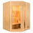 Sauna Finlandese angolare 3 posti Montana in Abete Canadese 150 x 150 CM, 8052675900613, 3.299 €