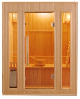 Sauna 3 posti Finlandese in Abete Canadese Ten 153 x 110 CM, zen 3, 3.299 €
