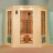 Sauna infrarossi al Quarzo angolare 4 posti Timo 150x150 cm, 8052675900705, 3.199 €