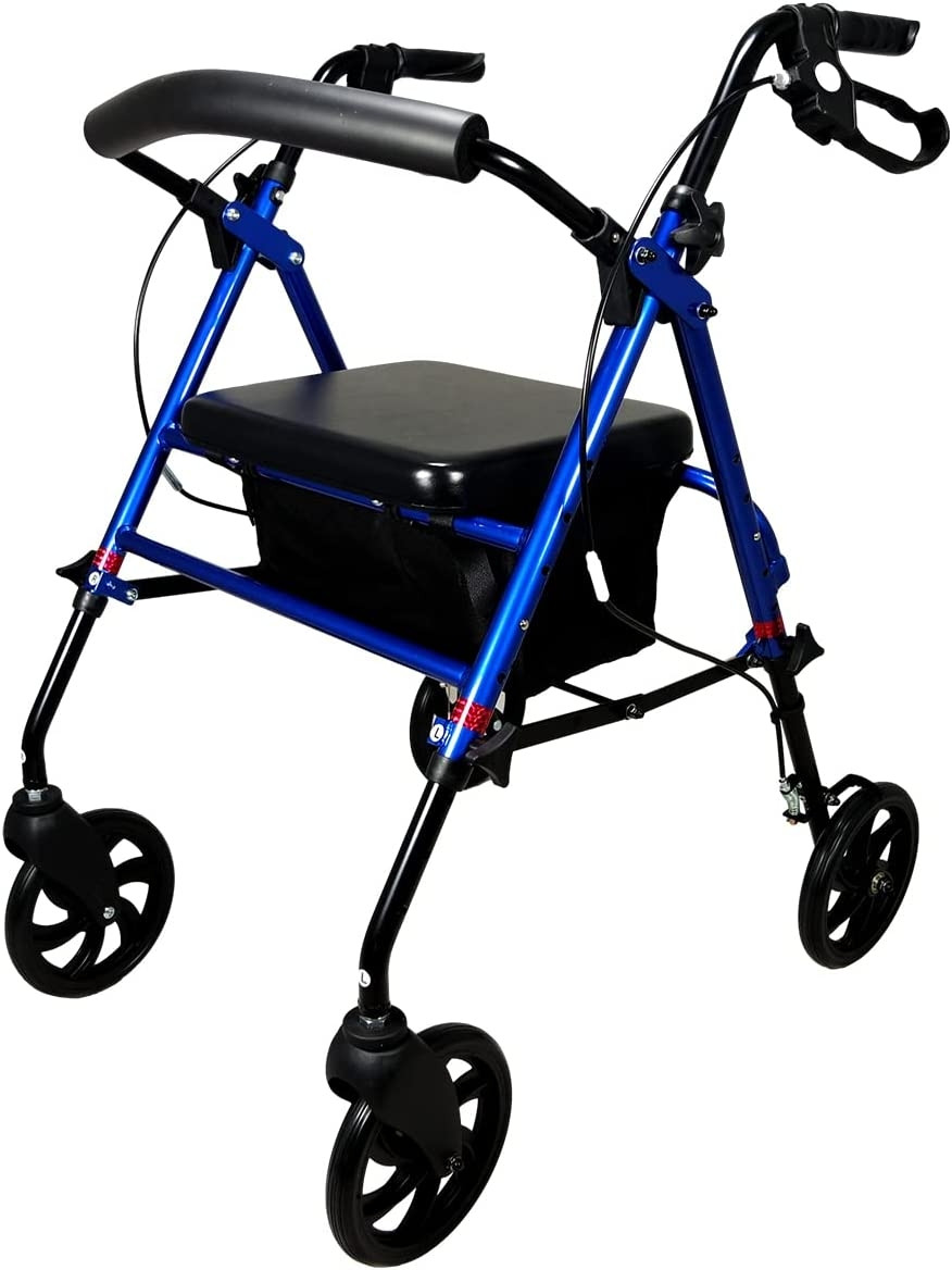 Deambulatore pieghevole con sedile regolabile in altezza per disabili NOMAD, 8052675900040, 169 €